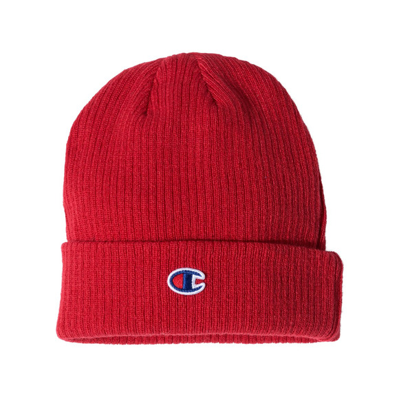 Champion Other - Champion unisex Ribbed Cuffed Beanie Knit Hat 7" Scarlet Red